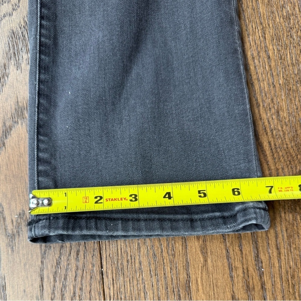 Hudson Ginny Straight Leg Distressed Faded Black Jeans Size 27 - Picture 9 of 11